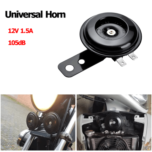 HORN 12V Waterproof Loud 105dB Universal Motorcycle Car UTV ATV Boat Auto Bike - Foto 12 di 12
