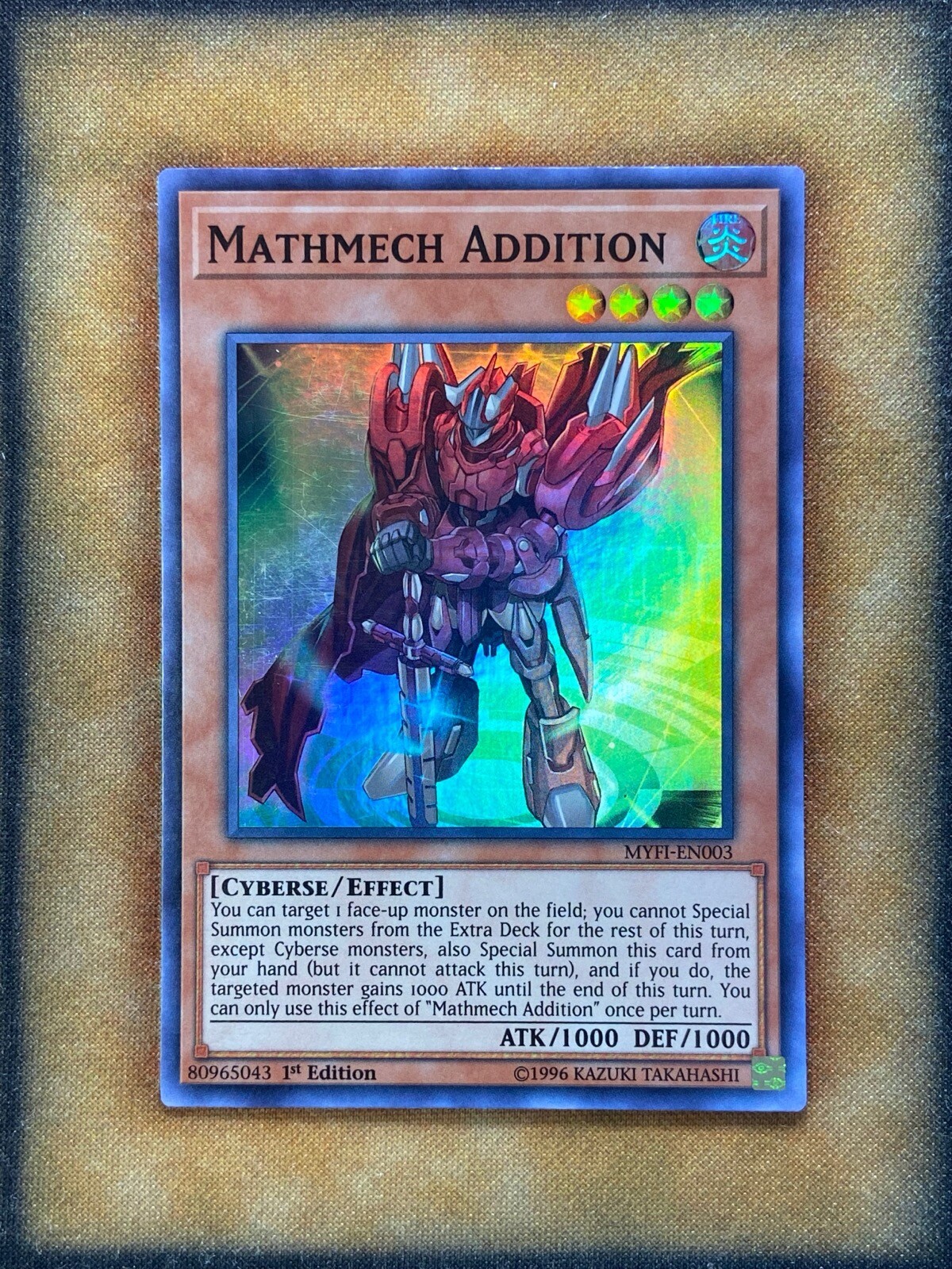 Yugioh Mathmech Addition MYFI-EN003 Super Rare 1st Ed NM | eBay