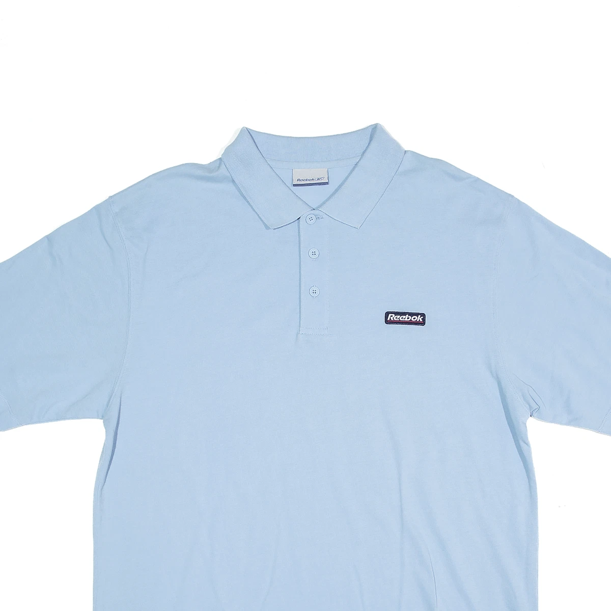 REEBOK Mens Polo Shirt Blue Short Sleeve L eBay
