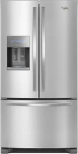 Whirlpool 36 Inch French Door Refrigerator with 24.7 Cu Ft Capacity - WRF555SDFZ