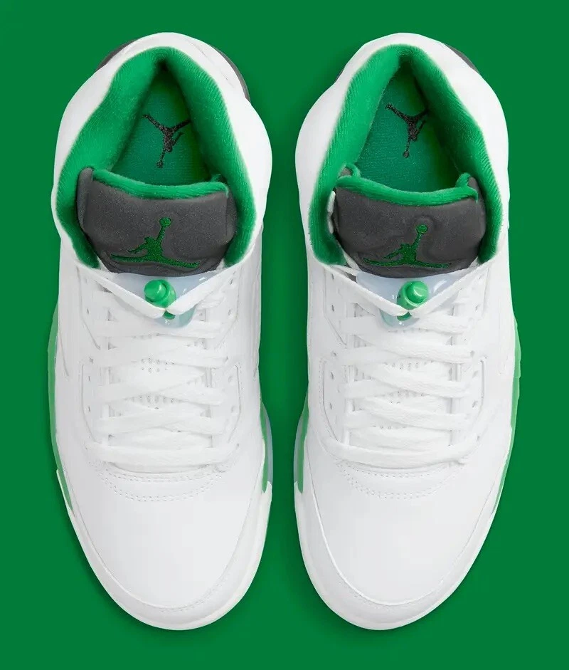 Nike Air Jordan 5 Retro Verde Suerte Zapatillas Informales EE. UU. Talla 10.5W (9M) Nuevas✅ Foto 4 de 4