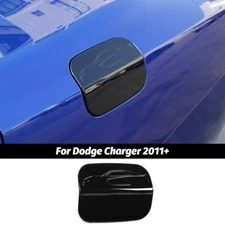 Black Door Fuel Tank Gas Cap Decor Cover Trim For Dodge Charger 11+ Accessories