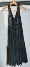 Black, 2-layer Bridesmaid Halter Dress