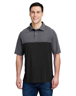 Pack Of 3 CORE365 CE112C Mens Fusion ChromaSoft Colorblock Pique Polo