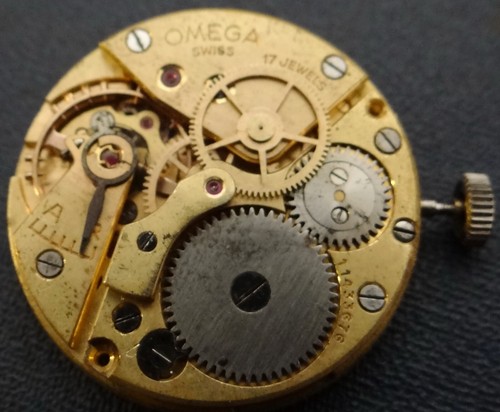 1947 Omega 30T2 SC PC Watch Movement & Dial - Working!