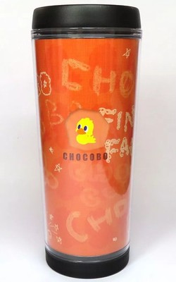 Square Enix Final Fantasy Chocobo Orange Tumbler Mug 8x19.6cm Used
