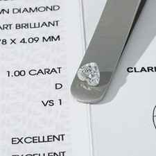 IGI CVD D Color VVS Heart 0.3-1ct Lab Grown Diamond for Wedding Jewelry Making