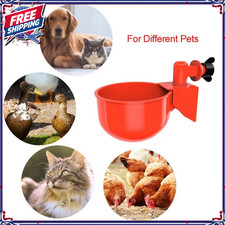 Automatic Cups Water Feeder Drinker Chicken Waterer Poultry Chook Bird
