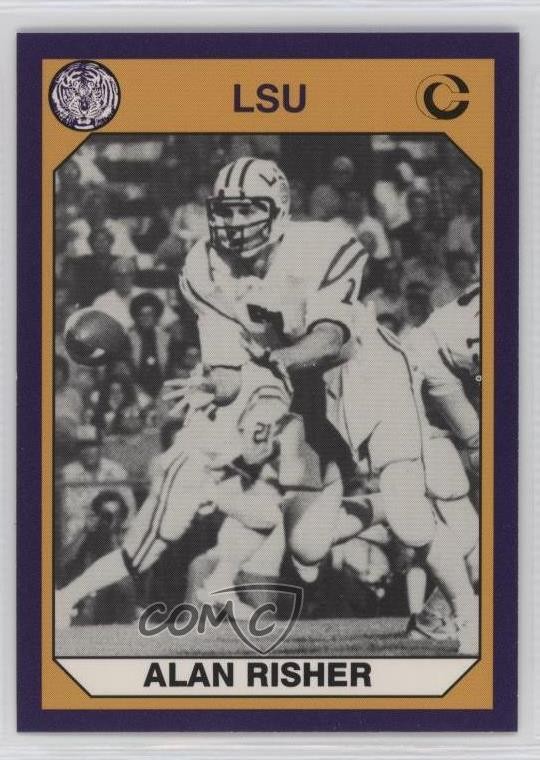 1990 Collegiate Collection LSU Tigers Alan Risher #85 11gl