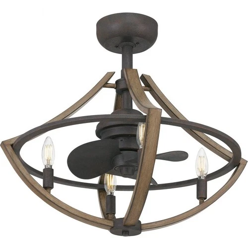 Shire - 24W 4 LED Fandelier in Transitional style - 23.25 Inches wide by 16.25 - Picture 3 of 6