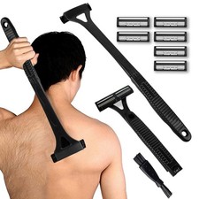 Body hair trimmer for men, back shaver 3.0 with Long Handle, man scape razors...