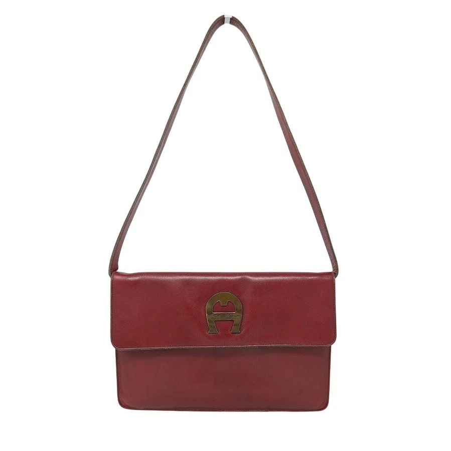 Bolso de Hombro Etienne Aigner Cuero Sangre de Buey Vintage Años 70 80 Logo Solapa Foto 2 de 4