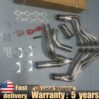 Long Tube Headers For 99-06 Chevy GMC Sierra Silverado 4.8/5.3/6.0 W/ Y Y Pipe