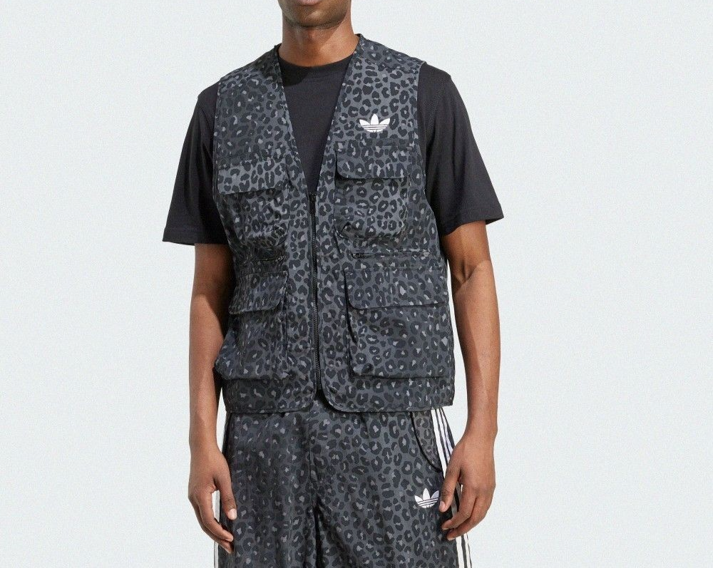 NWT Adidas Leopard Print Sports Zip Vest Size. XXL JV7558 | eBay