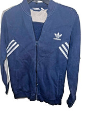 Adidas Zip Front Track Jacket Blue Youth Size L 13-14 VINTAGE great shape