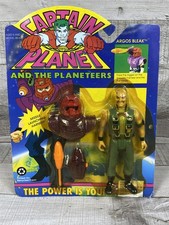 Vintage 90s Tiger Toys Captain Planet Action Figure - Argos Bleak - New on Card