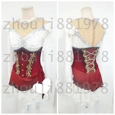 New Ice Figure Skating Dress Figure Skating Dress For Competition white dyeing