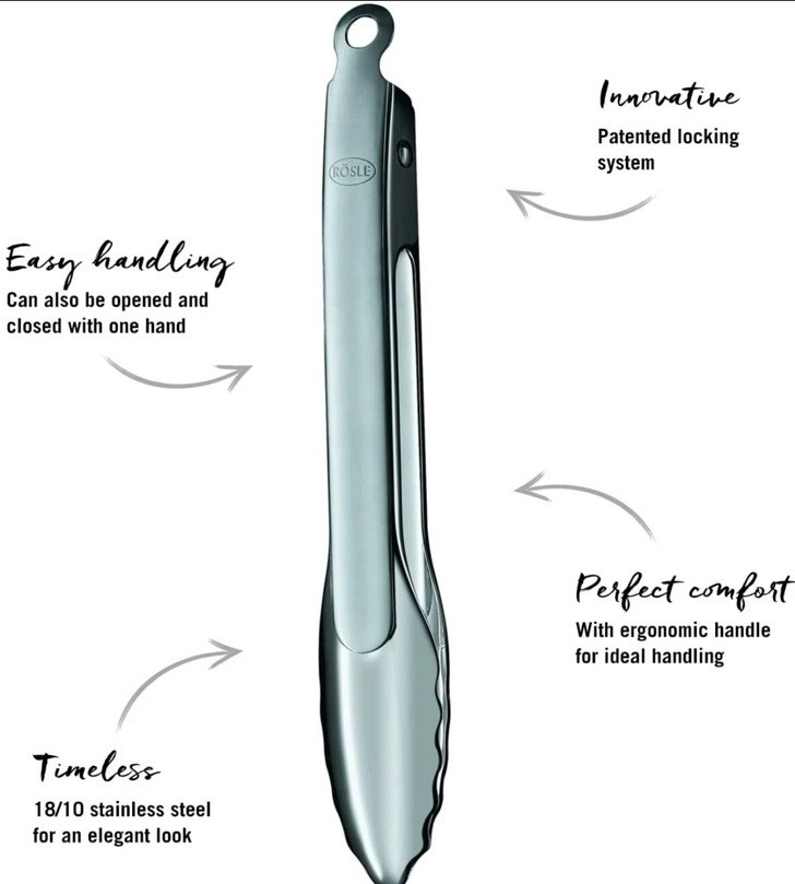 Rosle 16-inch Locking Tongs Extra Long 12917/25054 Auth Dealer