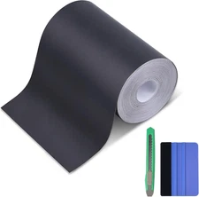 Lypumso Matte Black Vinyl Wrap Tape Roll, 4 Inch X 30Ft Self-Adhesive Black Out