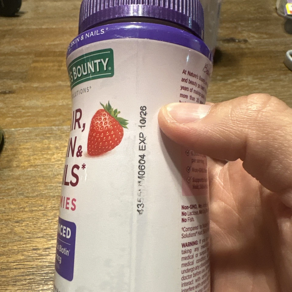 NUEVAS gomitas Nature's Bounty avanzadas para piel y uñas SELLADAS 10/2026 Foto 2 de 2