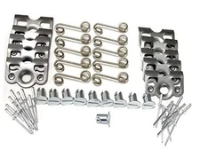  1/4 Turn Quick Release Steel Slot Head Dzus Button with Springs and Dimpled 