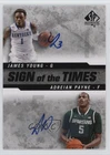 2014 SP Authentic Sign of the Times 2 Adreian Payne James Young Rookie Auto RC