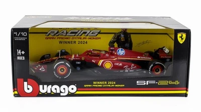 BURAGO 1/18 FERRARI F1 SF24 LECLERC WINNER MONZA GP 2024 MODÈLE STATIQUE - Photo 1/4