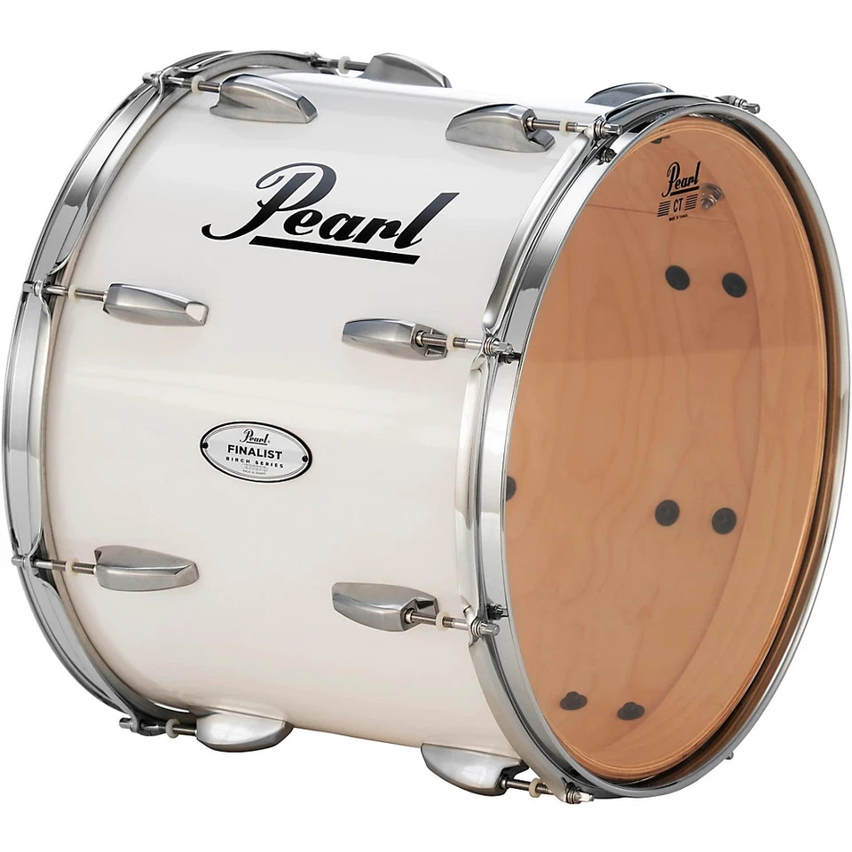 Pearl Finalist Traditional 15" Tenor Drum 15 x 12 in. Pure White Refurbished - Image 2 of 4