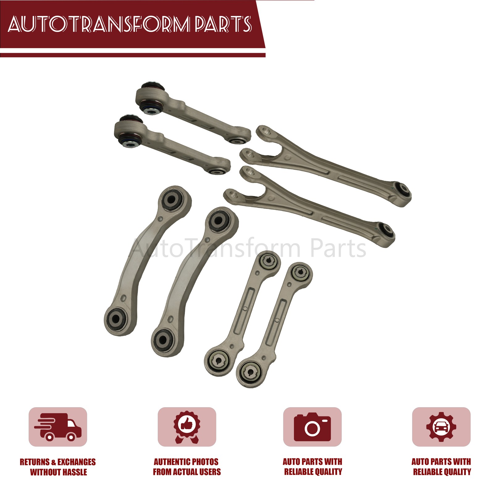 8PCS Rear Suspension Control Arm Kit For 2017+ Maserati Levante US