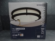 Hampton Bay Flaxmere 14 in. Black Selectable ...