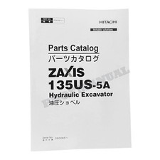 HITACHI ZAXIS ZX135US-5A Excavator Parts Catalog Manual SN 090085-