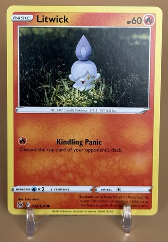 Litwick 2022 Pokemon Kindling Panic 024/196 HP60