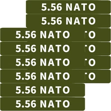 12 Pack  5.56 NATO Magazine Marking Bands 5.56 Magazine Caliber Identification(A