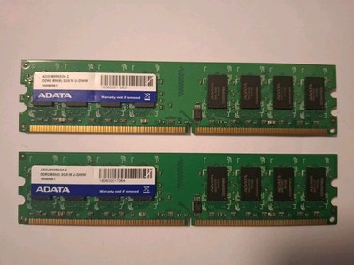 Adata AD2U800B2G6-2 2x2GB DDR2 U-DIMM #JK22
