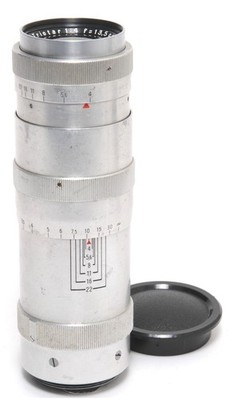 @ Zeiss Jena for Leica M39 Triotar 4/135mm red T lens coupled Leica Screw Mount