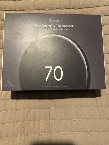 Google Nest learning thermostat 4th gen Obsidian Black - Brand New