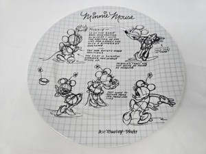 Disney Sketchbook 10 1/2" Dinner Plate Minnie Mouse 90th Anniversary