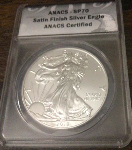2012-W American Silver Eagle Coin Satin Finish SP70 PCGS