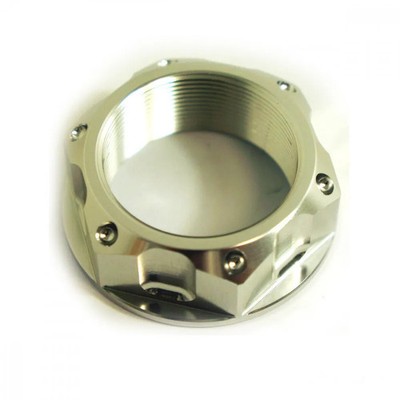 Mutter für Lenkkopf M28x1.00mm Alu silber für Kawasaki Zx-6RR 600 N Ninja 05-06