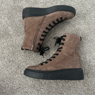 Paul Green Laurel Nubuck Leather Laceup Boots