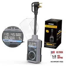 RV Surge Protector 30 Amp, 18000 30A, 18000 Joules Gray-30A Real-time Display