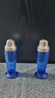 Hazel Atlas Moderntone Cobalt Blue Glass Salt & Pepper Shakers Depression Glass