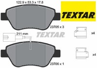 Textar 2370502 Bremsbelagsatz FüR Scheibenbremse Bremsbelagsatz