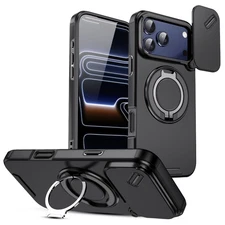 For iPhone 17 Pro Max Air 17 Camera Lens Case Heavy Shockproof Duty Stand Cover