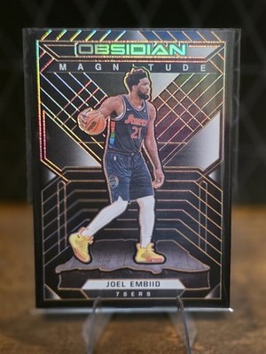 2021-22 Panini Obsidian - Magnitude Joel Embiid #25 Electric Etch Orange /35