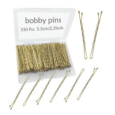 330 PCS 2.2Inch Blonde Bobby Pins for Women Girls, Super Grip Gold Hair Clips wi