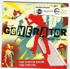 Generator - Rare CD w/ The Roots, Rise Against, Tweaker