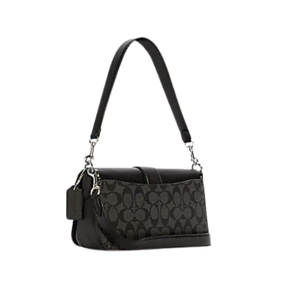 Coach Georgie Shoulder Bag in Colorblock Signature Canvas With Rivets ...