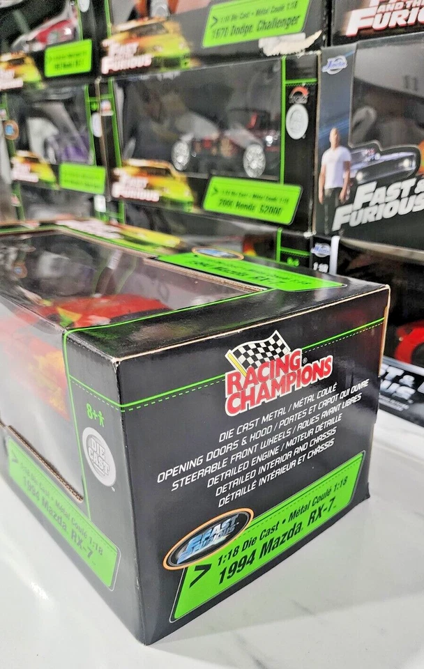 НОВЫЙ 1:18 литой быстрый и яростный 1994 Mazda Rx-7 гонки чемпионов - Изображение 3 из 4