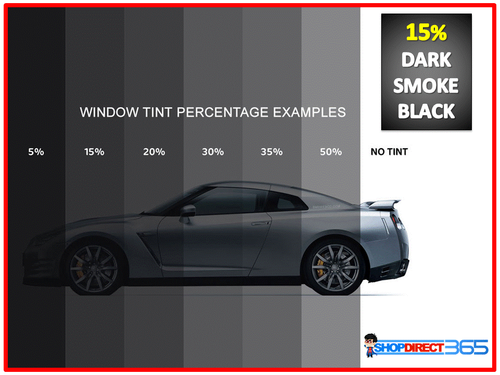 DARK SMOKE BLACK 15% CAR WINDOW TINT ROLL 3M x 50CM FILM TINTING KIT NEW (20-34) - Picture 2 of 2